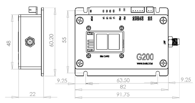 G200GPRSģγߴͼ